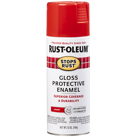 RUST-OLEUM 12 OZ Stops Rust Protective Enamel Spray Paint - Gloss Cherry CHERRY