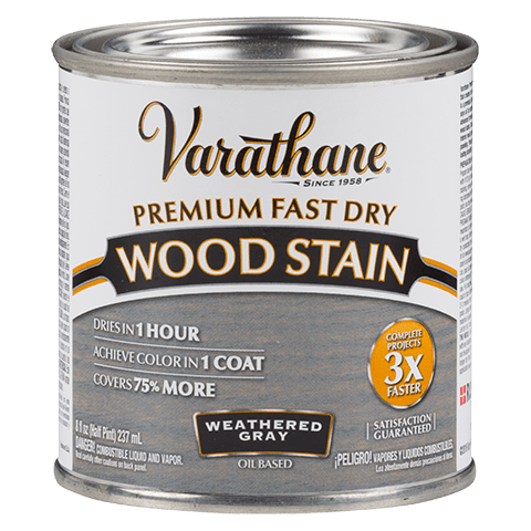 VARATHANE Half Pint Fast Dry - Stain Weathered Gray WEATHERED_GRAY