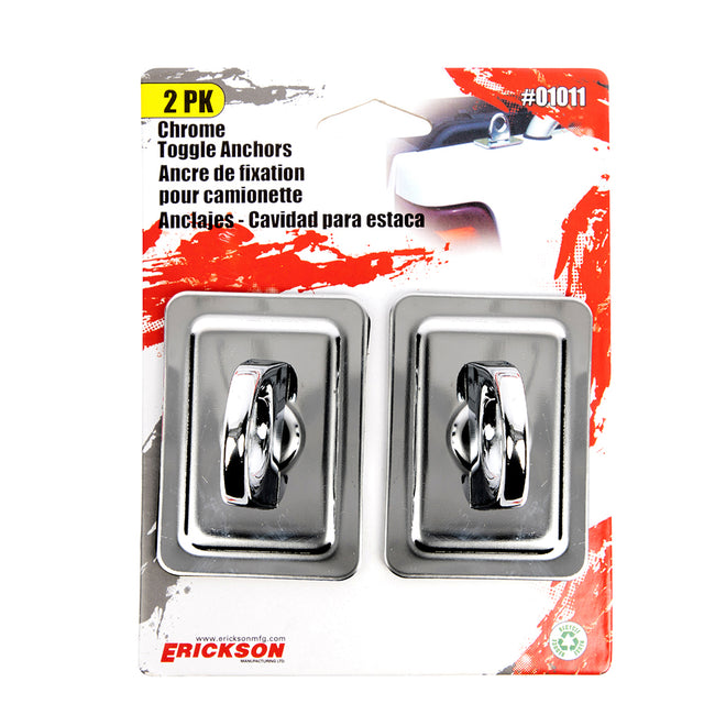 Erickson Chrome Plated Toggle Anchors CHR