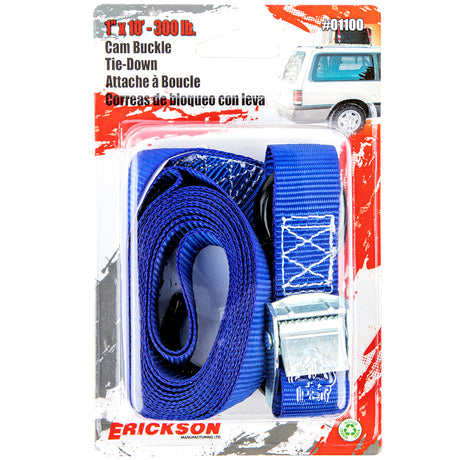 Erickson 300 lb Cam Strap, 1in x 10ft