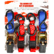 Erickson 4-Pack Mixed Ratchet/Cam Tie Downs COMBO