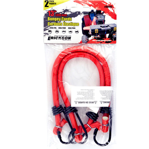 Erickson 2-Pack Standard Bungee Cord, 13in