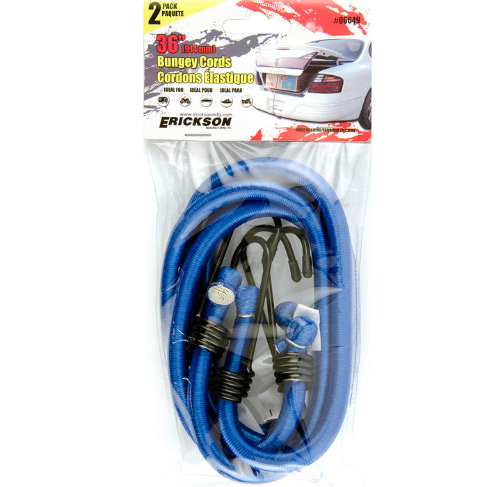 Erickson 2-Pack Standard Bungee Cord, 36in