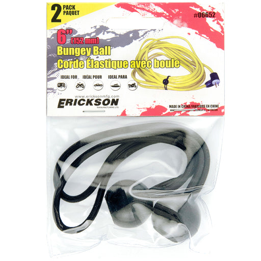 Erickson 2-Pack Bungee Balls, 6in 6IN