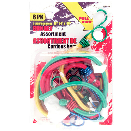 Erickson 6-Pack Assorted Power Pull Bungee Cords