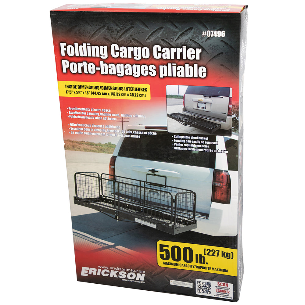Erickson Hitch-Mounted Folding Cargo Carrier