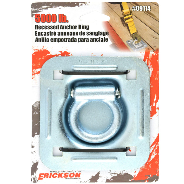 Erickson 5000 lb Recessed Anchor Ring