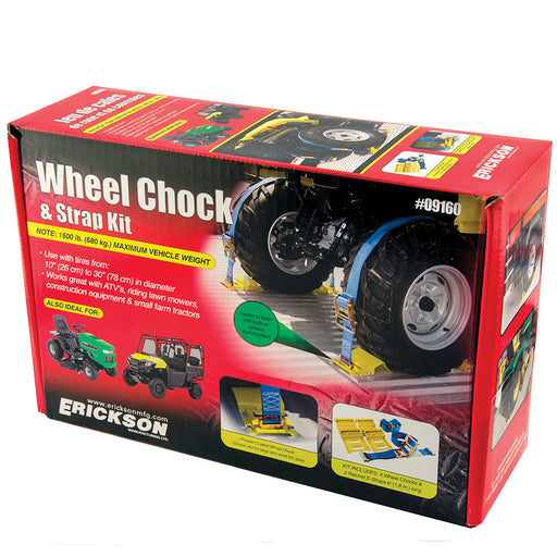 Erickson Wheel Chock and Strap Kit