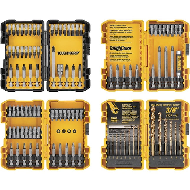 Dewalt Combination Impact Screwdriver Bit and Drill Set - 100 PIECE