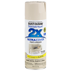 RUST-OLEUM 12 OZ Painter's Touch 2X Ultra Cover Gloss Spray Paint - Gloss Almond ALMOND