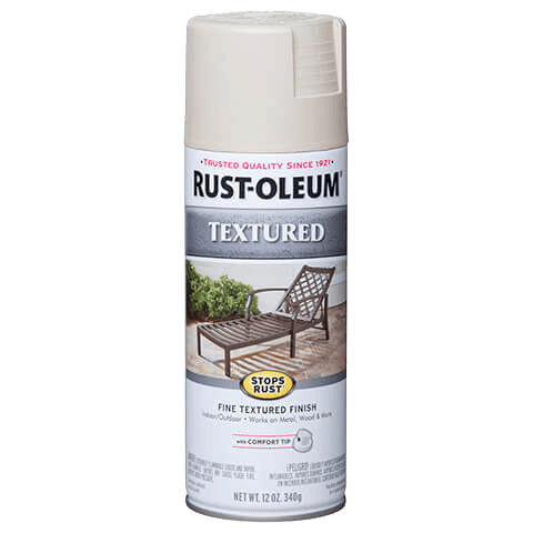 RUST-OLEUM 12 OZ Stops Rust Textured Spray Paint - White WHITE