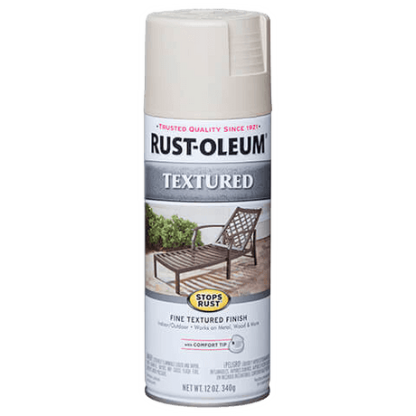 RUST-OLEUM 12 OZ Stops Rust Textured Spray Paint - White WHITE