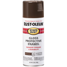 RUST-OLEUM 12 OZ Stops Rust Protective Enamel Spray Paint - Gloss Leather Brown LEATHER_BROWN