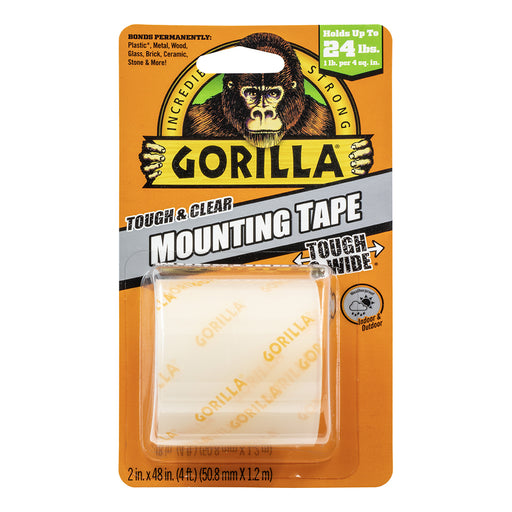 Gorilla Glue 2 in. X 48 in. Tough & Clear Double Sided Mounting Tape