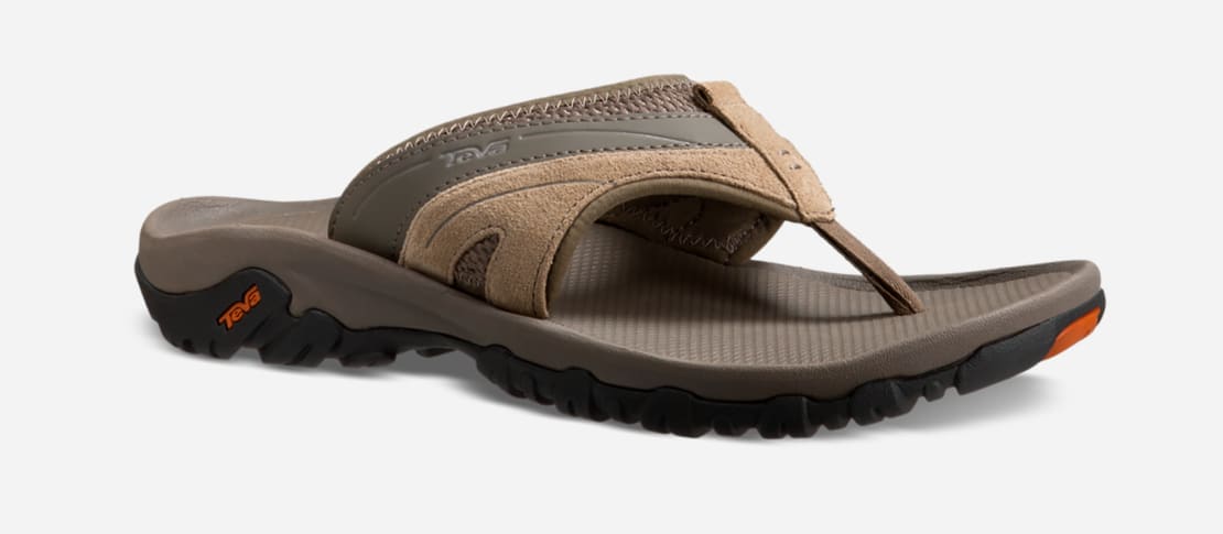 Teva Men's Mush II canvas Dune | Mens leather sandals, Men, Brown leather  sandals