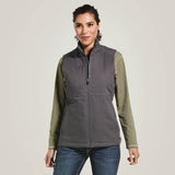 Ariat Women's Rebar DuraCanvas Insulated Vest Rebar Grey