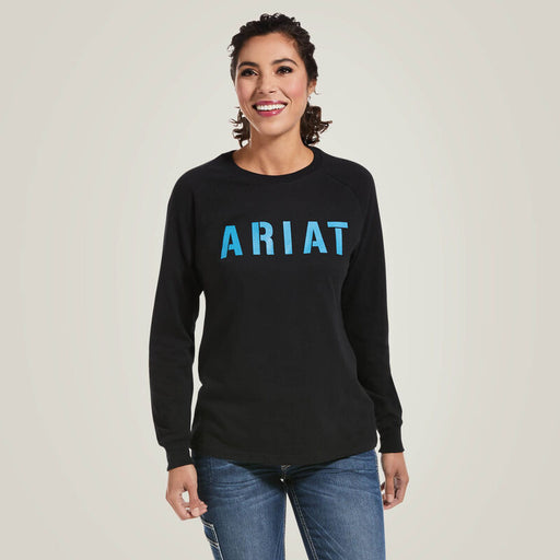 Ariat Women's Rebar CottonStrong Block T-Shirt Black