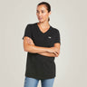 Ariat Women's Rebar Cotton Strong V-neck Top Black