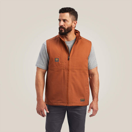 Ariat Men's Rebar DuraCanvas Vest Copper