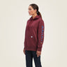 Ariat Women's Rebar Graphic Hoodie Port Hthr/True Nvy