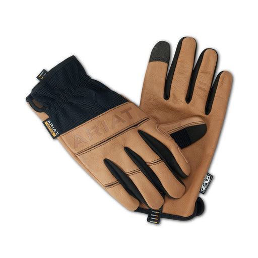 Ariat Men's FlexPro Leather Driver Work Glove Brown/Black