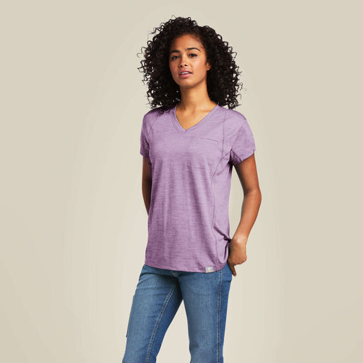 Ariat Women's Rebar Evolution T-Shirt Paisley Purple