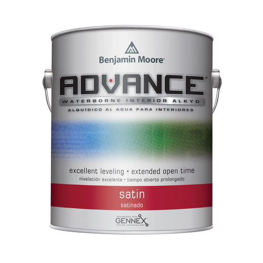 Benjamin Moore GAL Advance Waterborne Interior Alkyd Paint - Satin Finish / SATIN