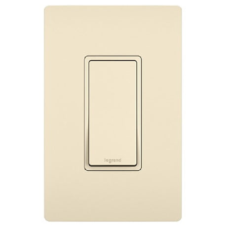 Pass & Seymour 15A Rocker Wall Switch, Light Almond GREEN / 15A