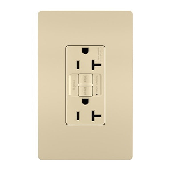 Pass & Seymour Spec-Grade 20A Self-Test GFCI Receptacle, Ivory IVORY