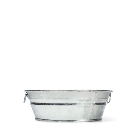 Behrens Hot Dipped Steel Mini Round Low Flat Tub, 2 Quart