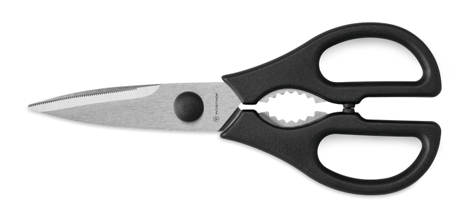 WUSTOF-TRIDENT OF AMERICA SHEARS KITCHEN BLACK COME APART