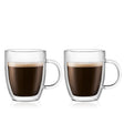 Bodum 2 Pcs Mug, Double Wall CLEAR