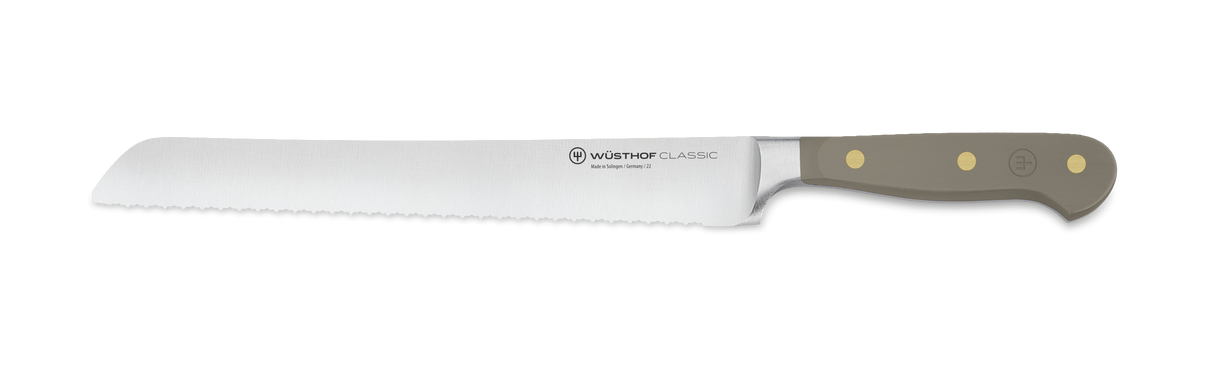 WUSTOF-TRIDENT OF AMERICA KNIFE BREAD CLASSIC VELVET OYSTER 9IN