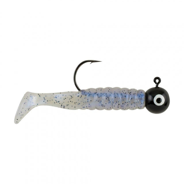 Johnson Swimming Paddletail | 1/4 oz | 2/0 | Model #SP2C1/4-WMPR Blue Pearl Pepper