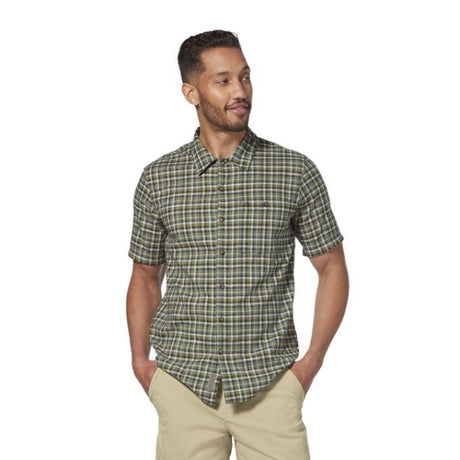 Royal Robbins Men's Redwood Plaid S/S Fiddlehead