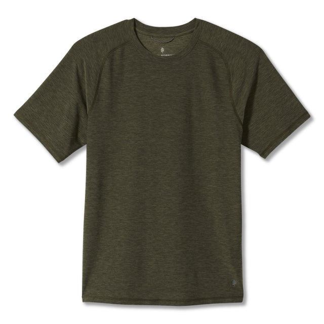 Royal Robbins Men's Tech Travel S/S Ii Dk Olive Htr