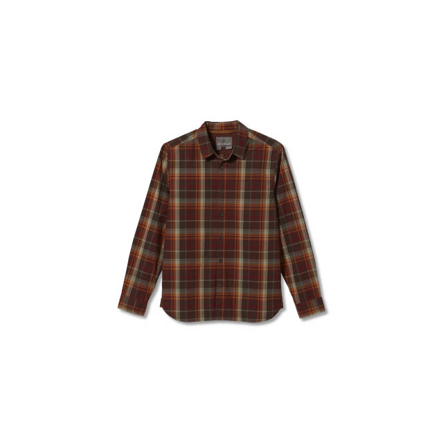 Royal Robbins Men's Trouvaille Organic Cotton Plaid L/S Hickory