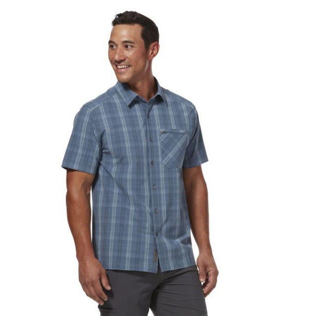 Royal Robbins Men's Spotless Plaid S/S Sea