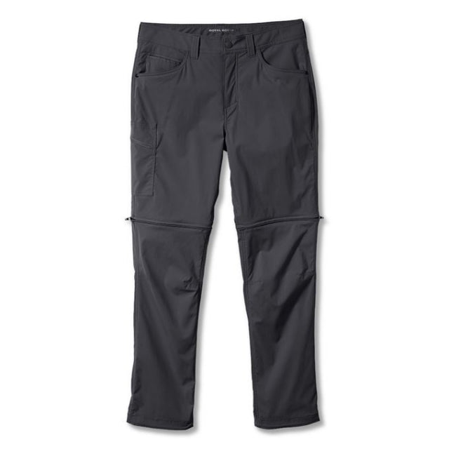 Royal Robbins Men's Bug Barrier Active Traveler Zip 'N' Go Pant Asphalt