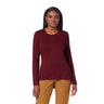 Royal Robbins Women's Vacationer Stripe Tee L/S Burnt Grape Str