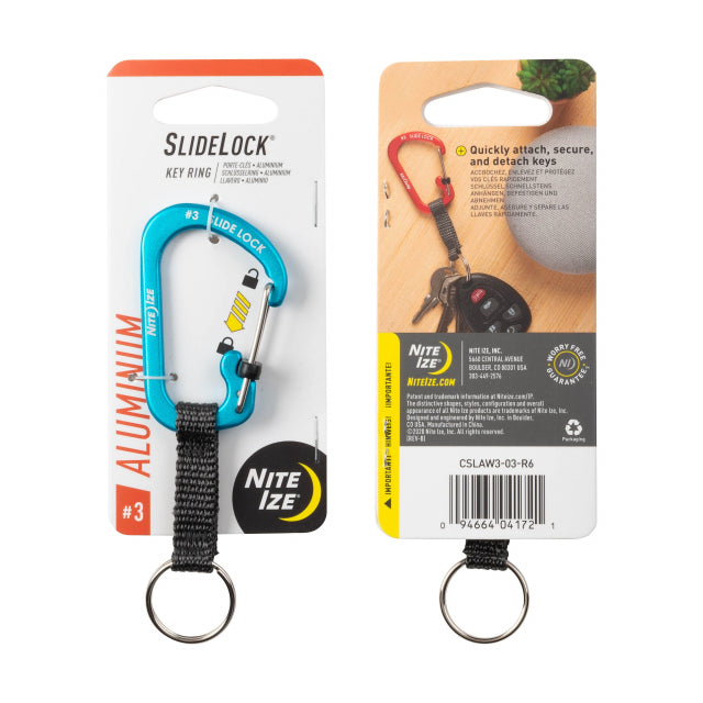 Nite Ize SlideLock Key Ring Aluminum