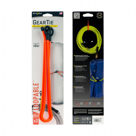 Nite Ize Gear Tie Loopable Twist Tie 24 in. - 2 Pack