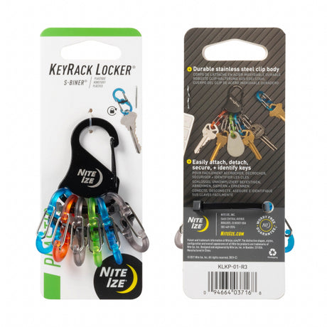 Nite Ize KeyRack Locker S-Biner Plastic - Assorted