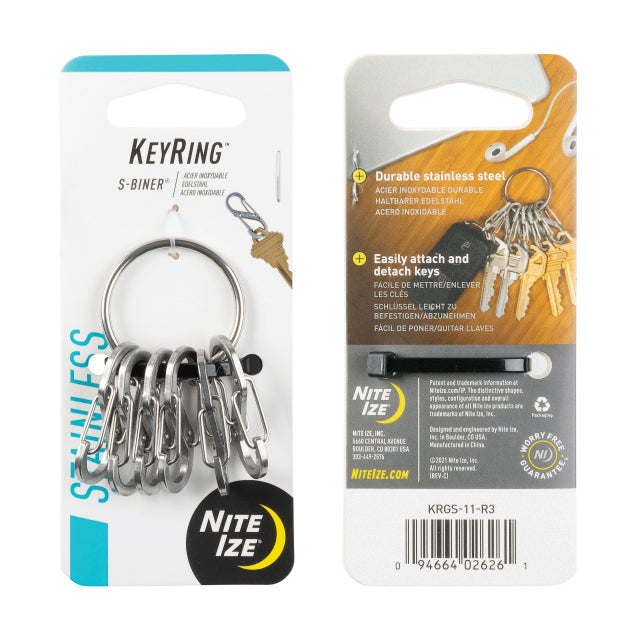 Nite Ize KeyRing Steel S-Biner