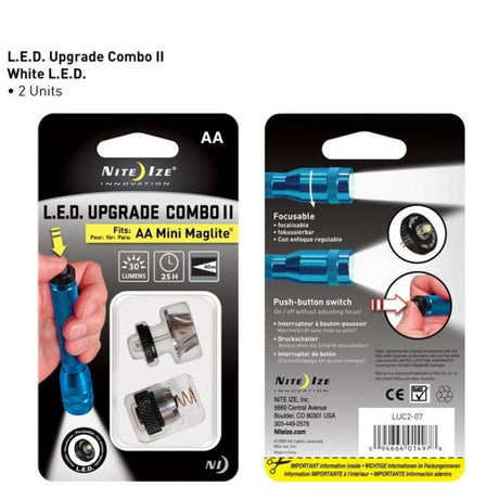 Nite Ize LED Upgrade Combo II Fits AA Mini Maglite