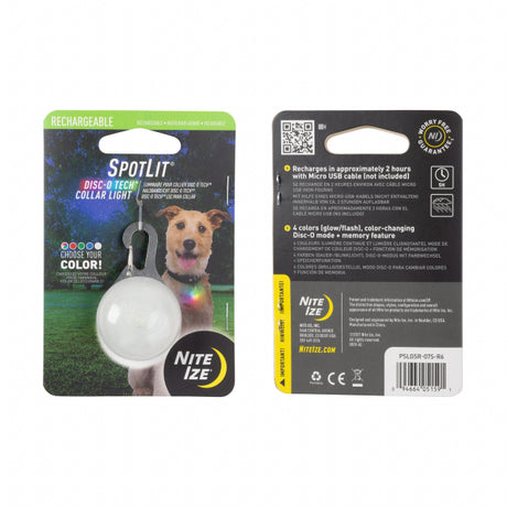 Nite Ize Spotlit Rechargeable Collar Light - Disc-O Tech