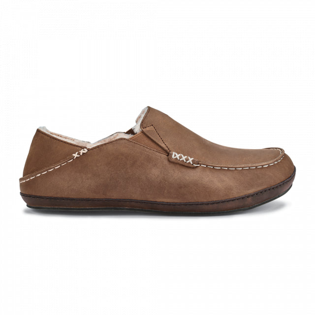 Olukai Men's Moloa Slipper Toffee / Dk Wood