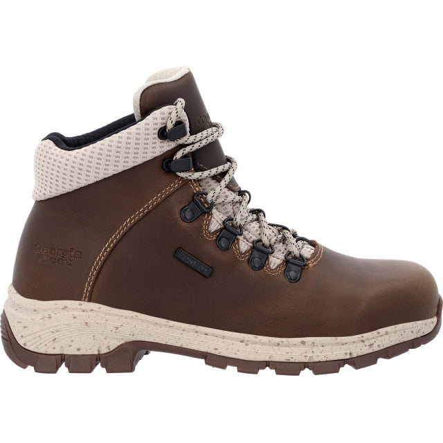 Georgia Boot Women's Eagle Trail Waterproof Hiker Work Boots Brown