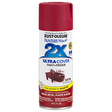 RUST-OLEUM 12 OZ Painter's Touch 2X Ultra Cover Satin Spray Paint - Satin Colonial Red COLNLRED