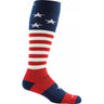 Darn Tough Men's Captian Stripe Over-the-Calf Light Stars & Stripes